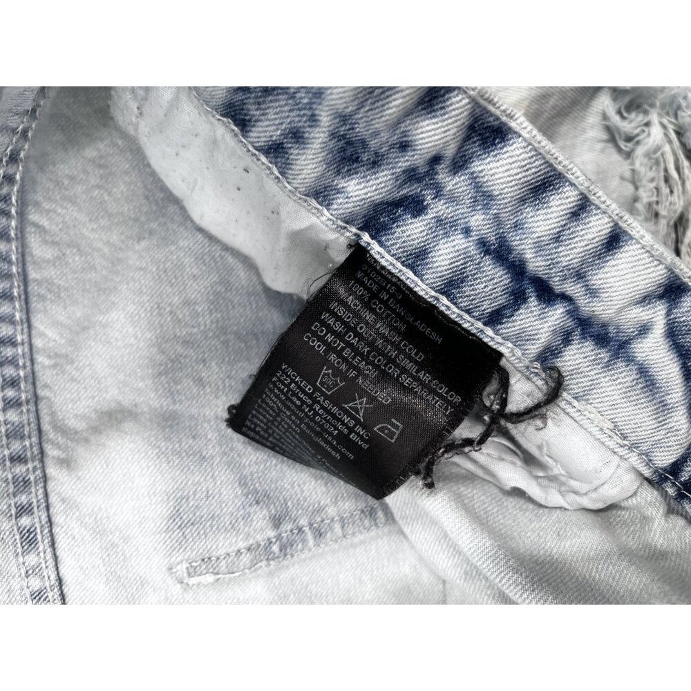 Men's Southpole Acid Wash Cotton Distressed Denim Shorts Size 38 Regular - Picture 8 of 10